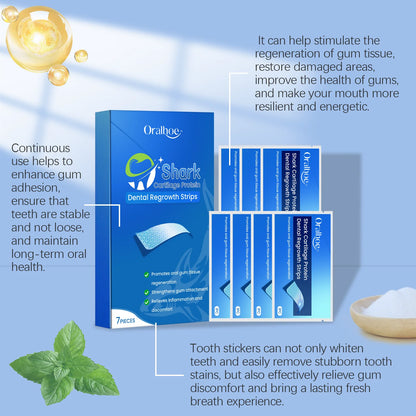 Mint Teeth Whitening Strips Freshing Bad Breath Soothing Gum Remove Yellow Teeth Oral Care Brightening Tooth Strips