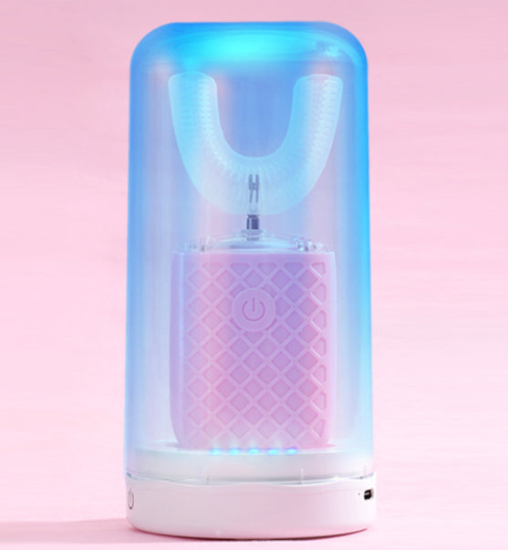 Portable Smart U-shaped Electric Toothbrush with disinfectant protection case